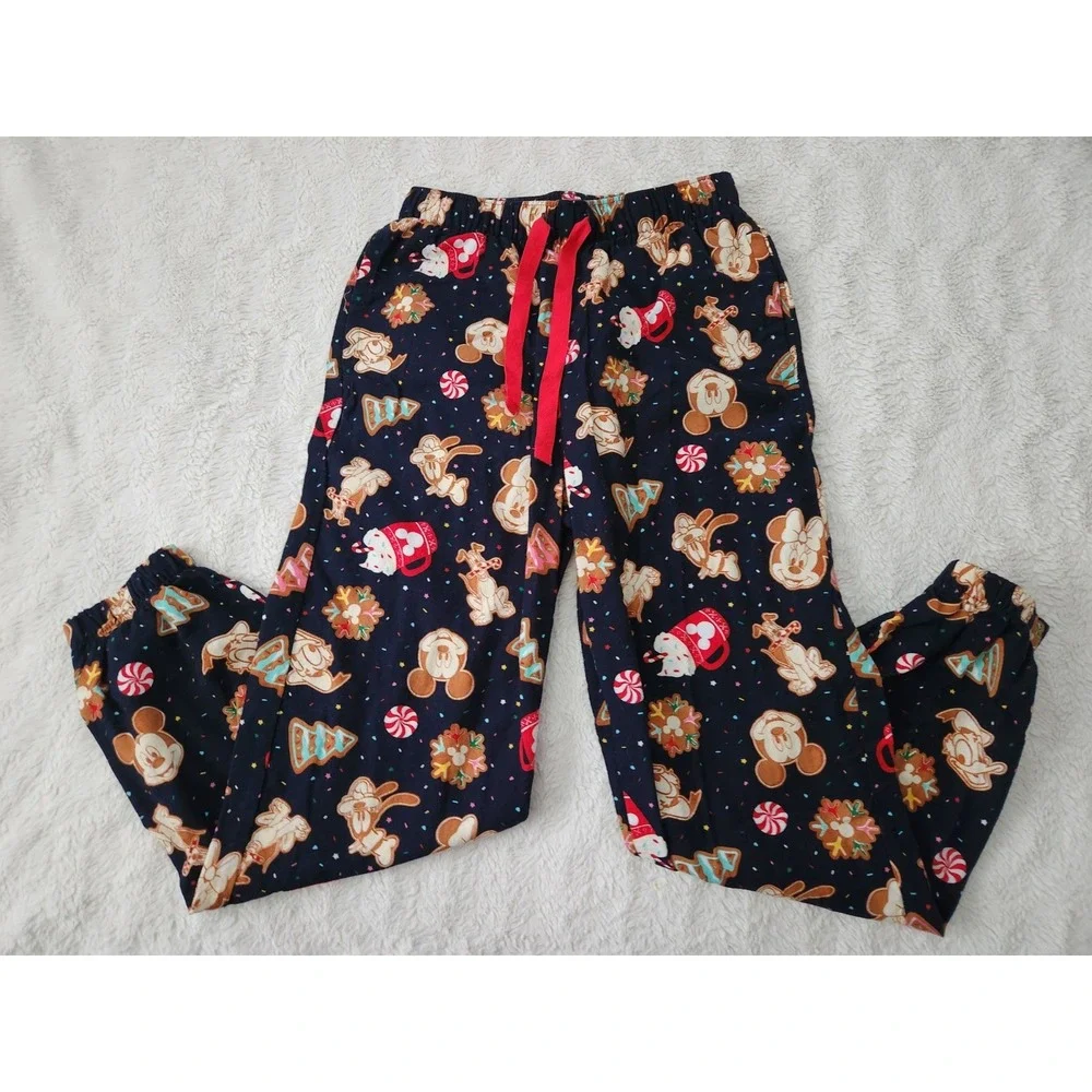 Old Navy x Disney Mickey Mouse Christmas Flannel Pajama Pants Women's Size XS...